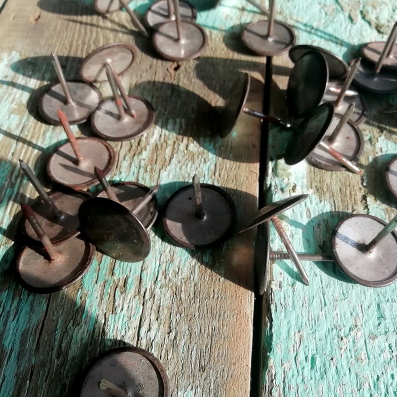 Big head nails Round Upholstery Tack Screw Head Nail Etsy