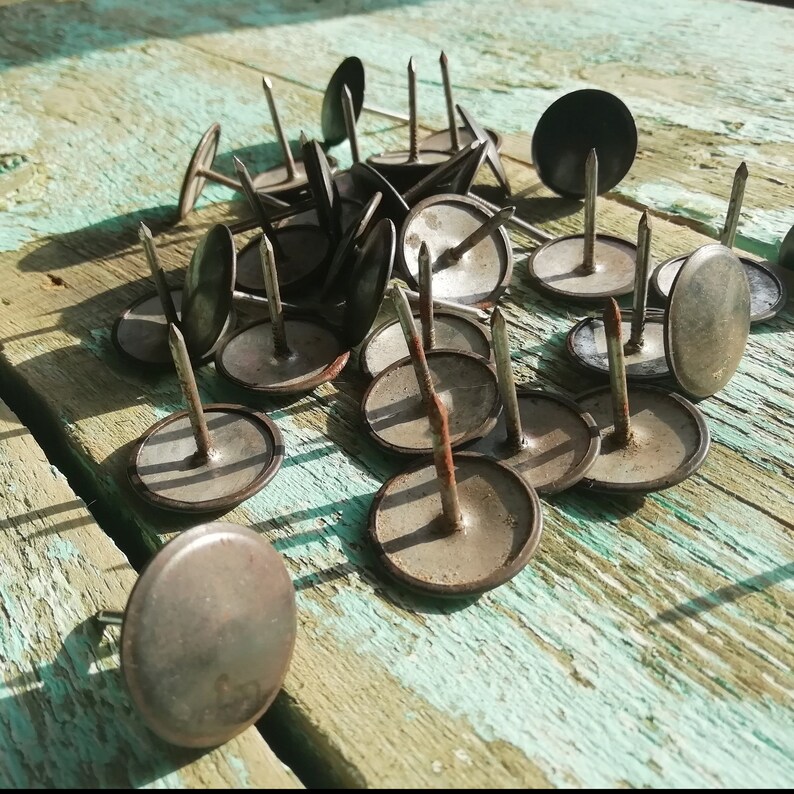 Big head nails Round Upholstery Tack Screw Head Nail Etsy