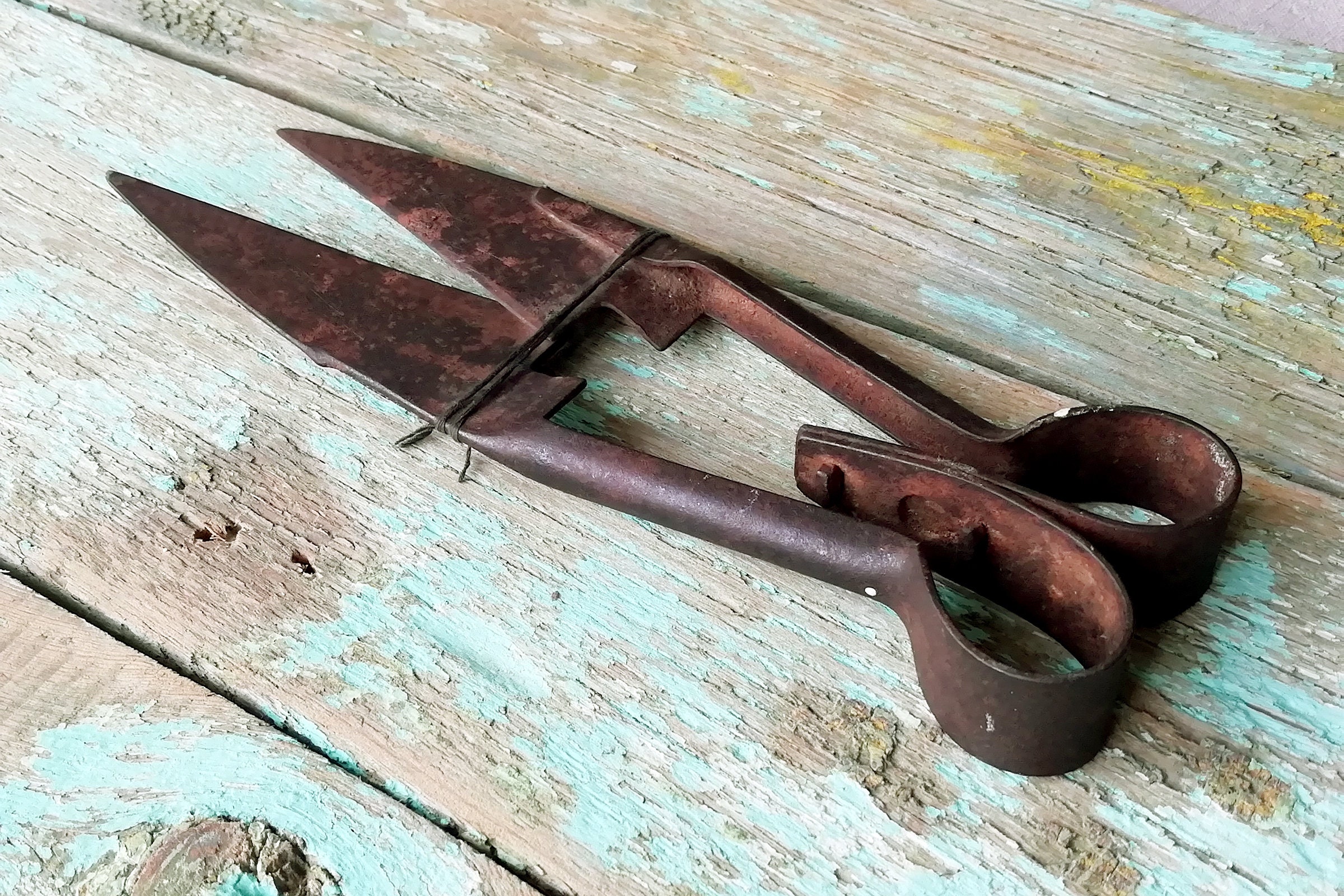 Old rusty sheep shears Vintage farm tool. Antique hand sheep Etsy