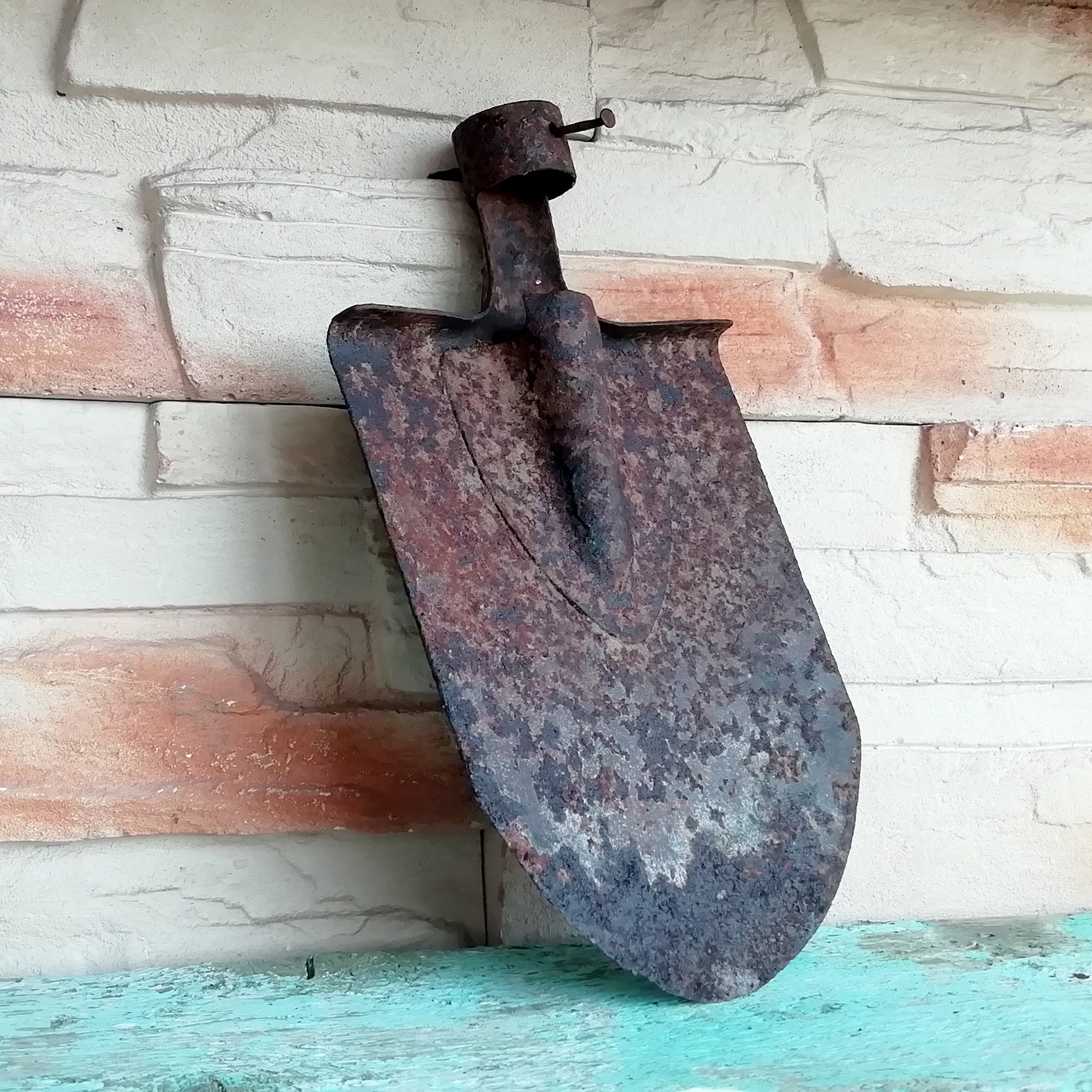 Antique rusty shovel head Antique metal shovel Retro Etsy