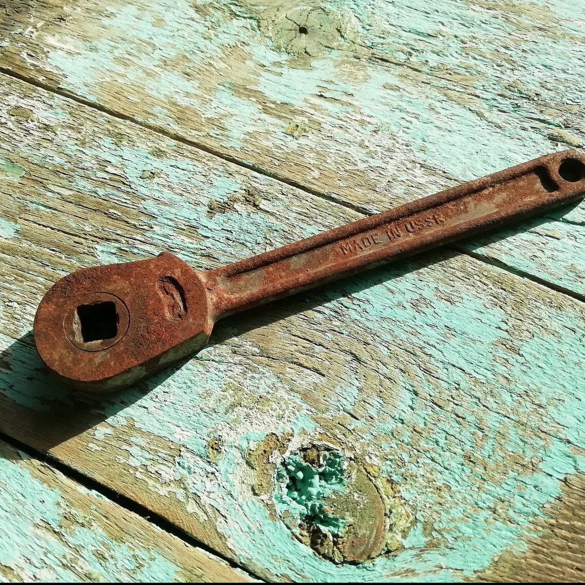 Rusty metal wrench Vintage wrenches Square head wrench Etsy