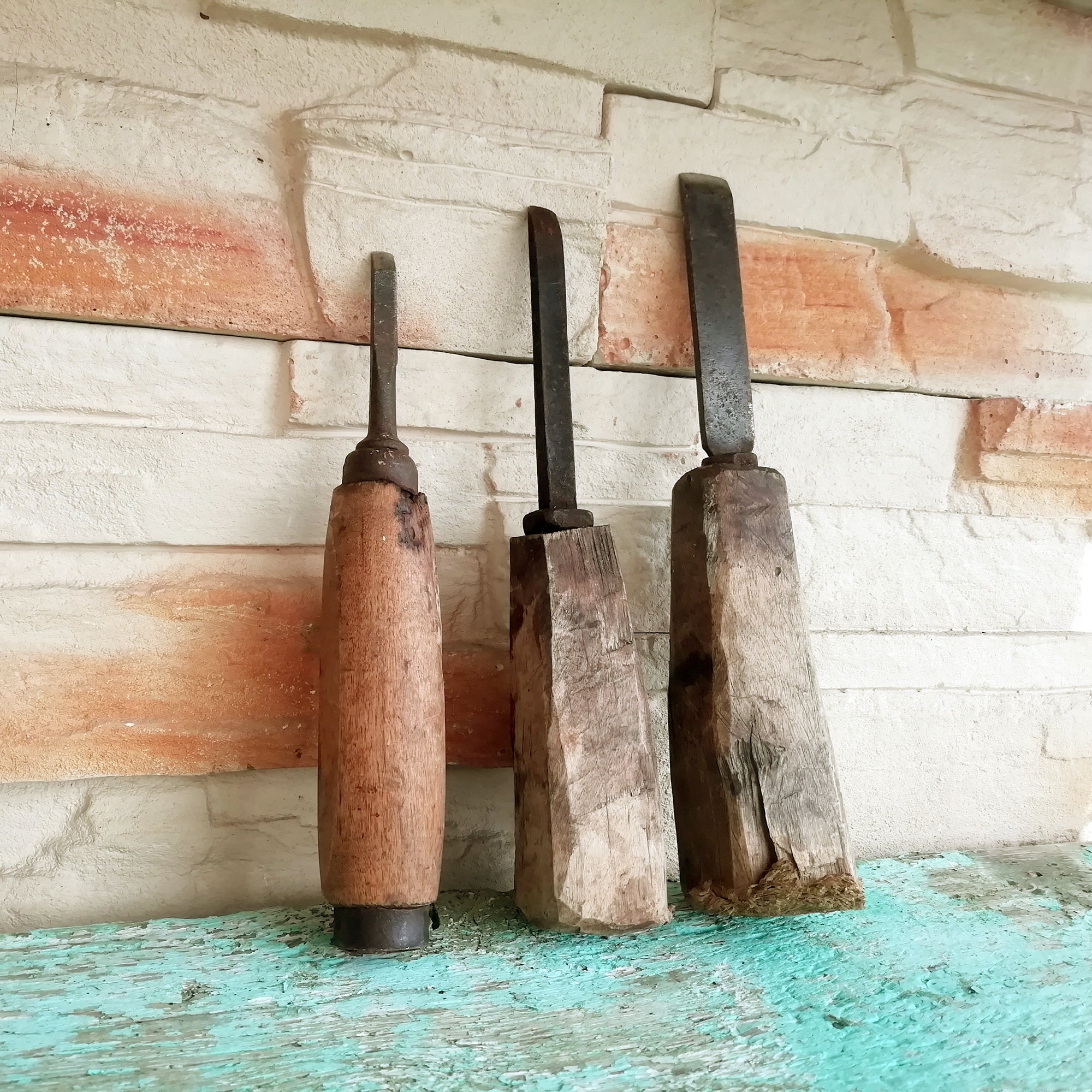1950s vintage Chisels carpentry hand cutting tools. Antique Etsy