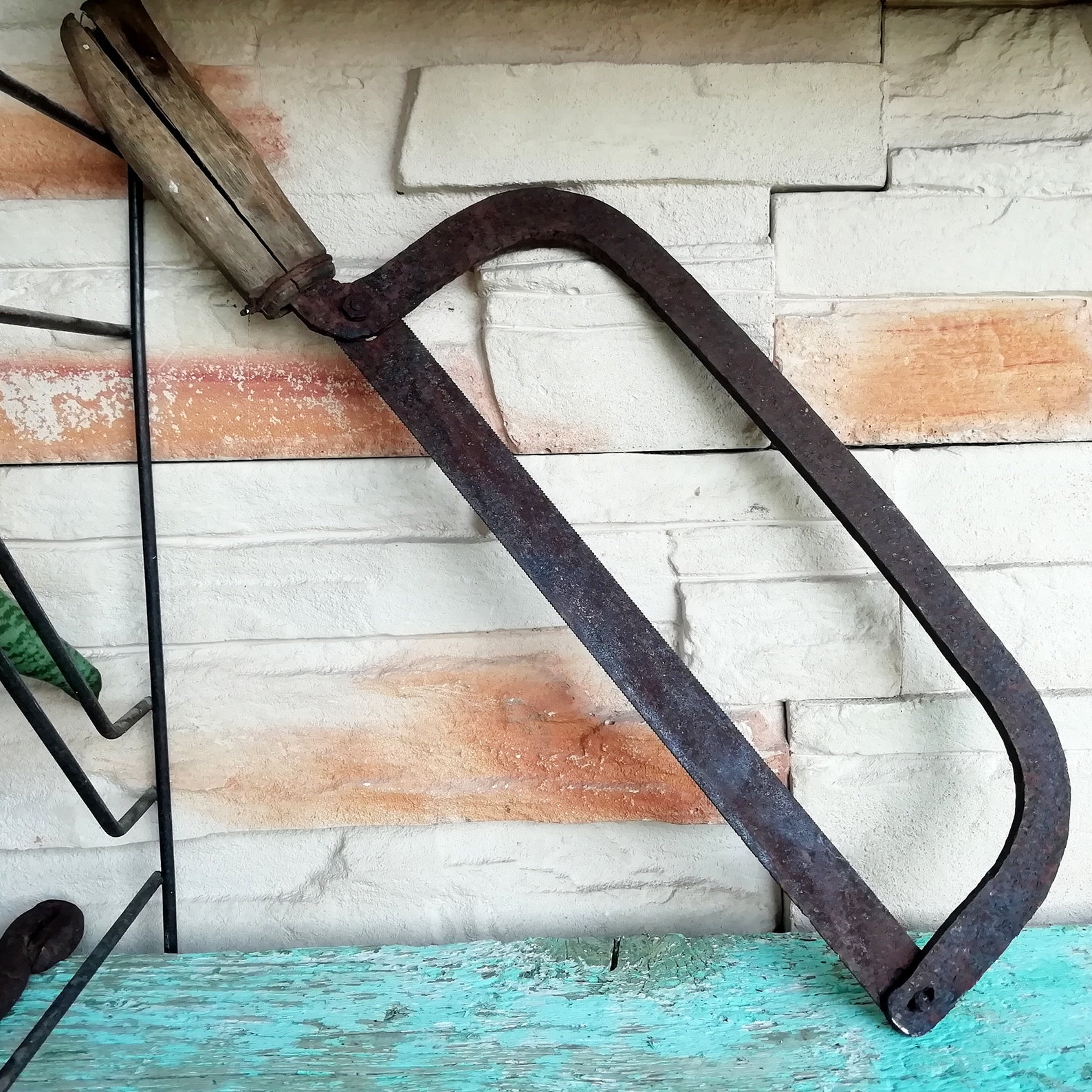 Vintage Rusty Hacksaw is an Antique Handheld Hacksaw for Etsy