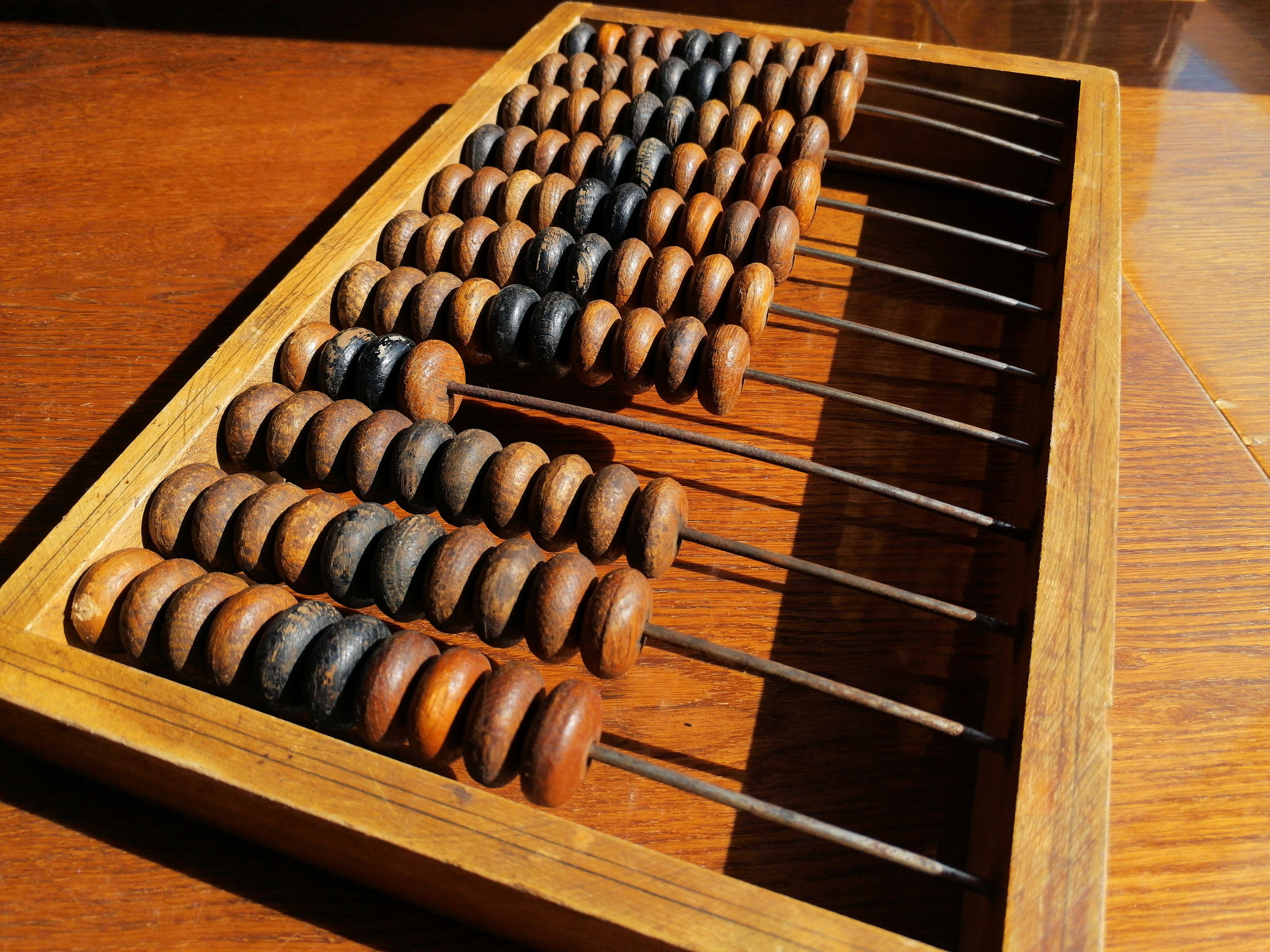 Large vintage wooden abacus Soviet accounting abacus 1970s Etsy