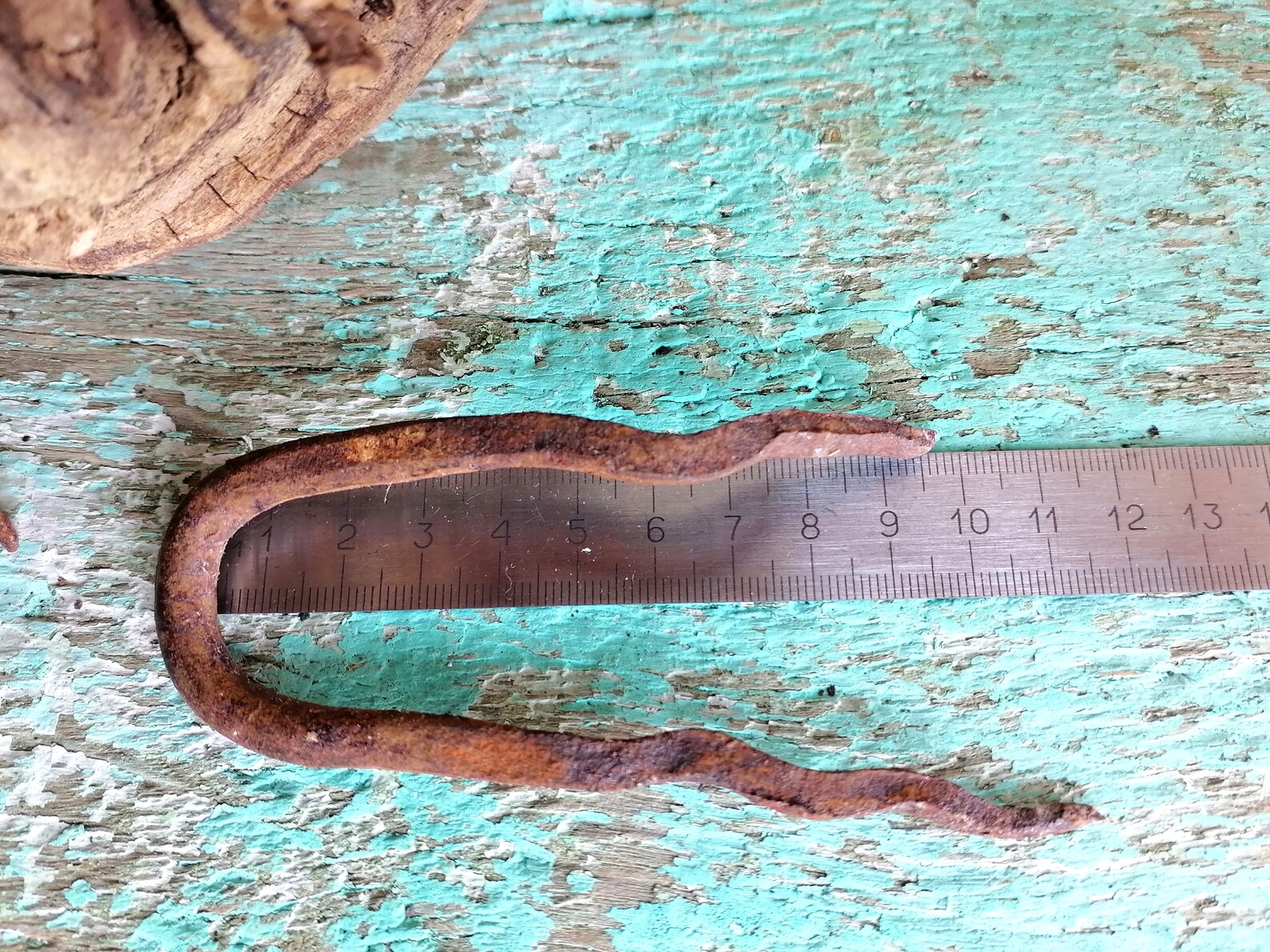 Antique metal rusty Two rusty staples for metal steampunk Etsy