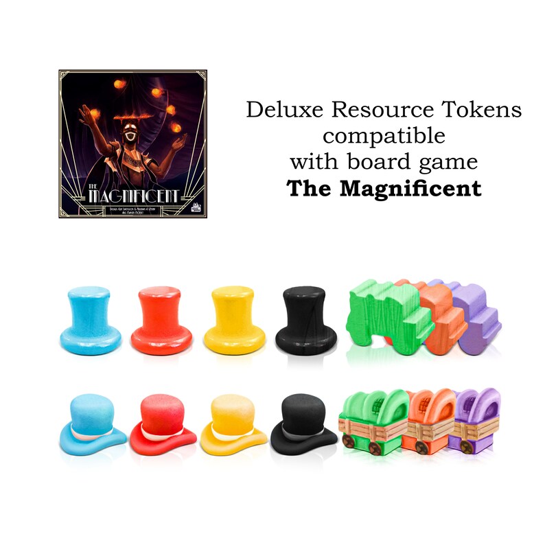 Deluxe Tokens compatible with The Magnificent board game Etsy