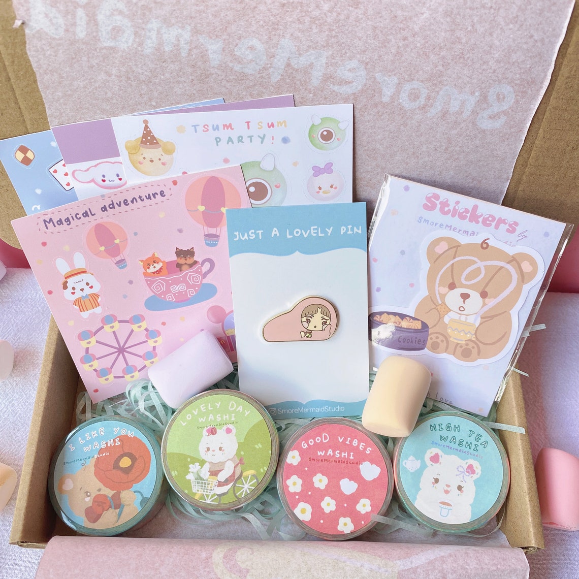 Kawaii Mystery Box Stationery Grab bag Kawaii gift for Etsy