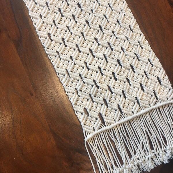 Macrame Table Runner