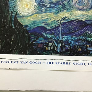 Vincent Van Gogh the Starry Night Museum of Modern Art 1992 Print of ...
