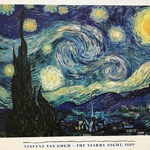 Vincent Van Gogh the Starry Night Museum of Modern Art 1992 Print of ...