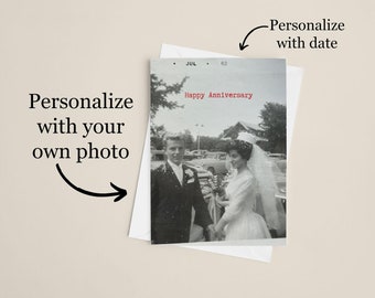 Personalized Photo Anniversary Card | Customized Anniversary Cards | Anniversary Cards |