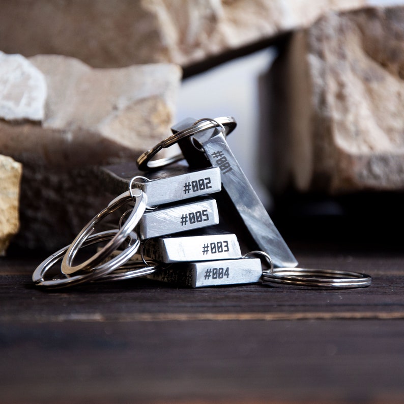 Piece of Downed Missile X-101 Recycled in Ukraine Brutalist Keychain for Dad Custom Key Chain Ukraine War Trophy Military Gift for Him image 4