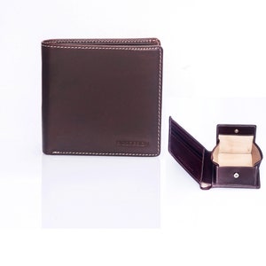 ENZODESIGN, Italian Leather,  Japan style coins compartment, Mens wallet, Wallet for men, Coin Box Wallet, enzo, Bi fold, Lot of card, Gift