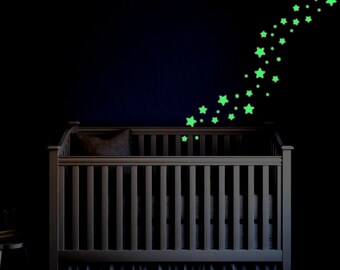 Glow In The Dark Star Stickers, Glow In The Dark Stars, Glow Stars, Star Glow Stickers, Glow In The Dark Stars Nursery Wall Stickers