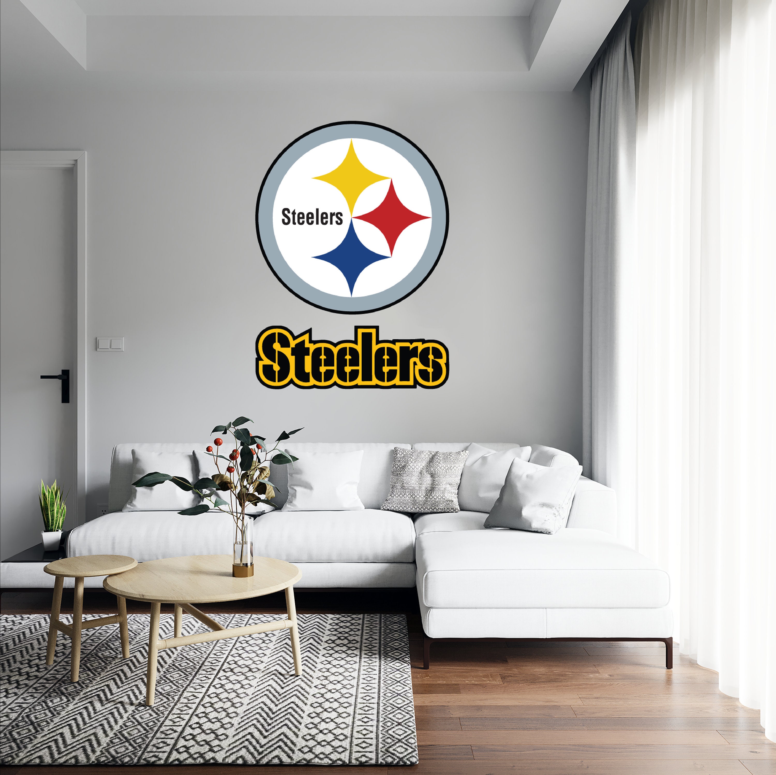 Pittsburgh Steelers Football Decal / Sticker Large Size Etsy