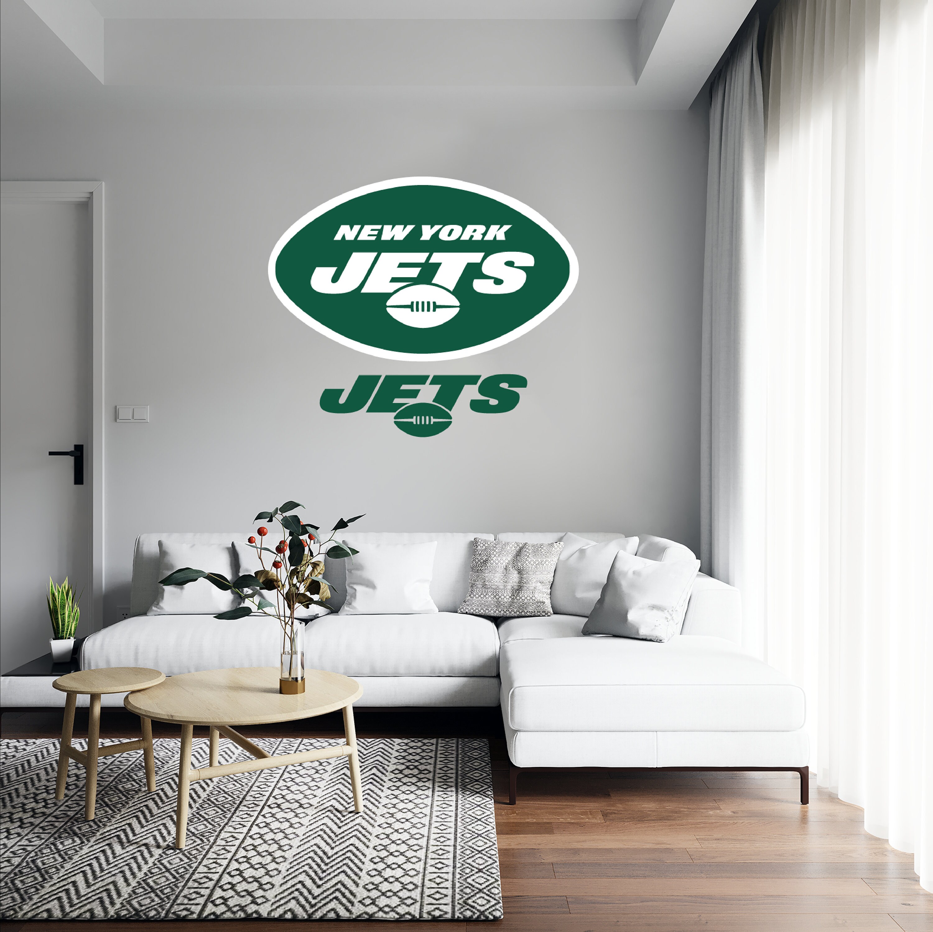 New York Jets Football Decal / Sticker Large Size Wall Etsy