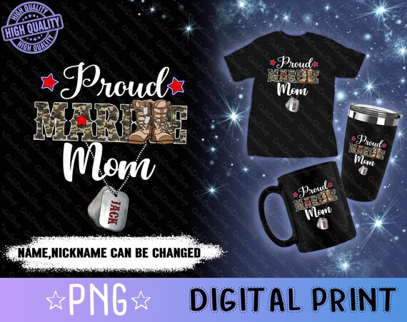 Veterans Day Png, Proud Marine Mom Png, Marine Graduation Png, Proud Marine Family Gift, Marine Dad Png, Marine Matching Family, Army Gift