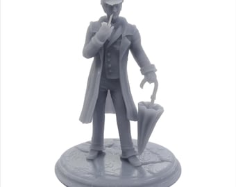 28/32mm Scale Detective Human Investigator Paintable Miniature: Unravel the Mystery of the Unpainted Model