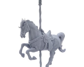 Horse Carousel: Paintable Miniature Model for Tabletop Games and Dioramas