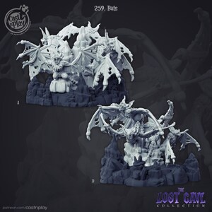 Potwór nietoperzowy, potwór hordy, malowalna miniatura, drukowana w 3D z żywicy roślinnej - The Lost Cave