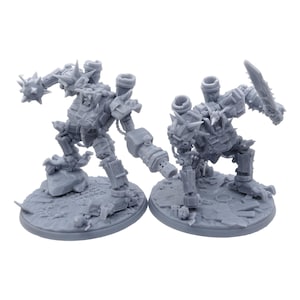 Goblin mecha-pak 32 mm schaal: Mekas Gundam Orc Paintable miniatuur 3D-geprint voor tabletop Games Diorama's - Goblin Convoy