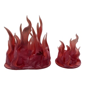 Fire Terrain Paintable Miniature Collection for Tabletop Games Dioramas