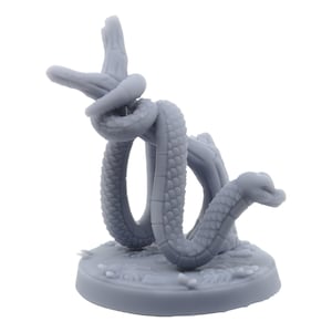 Snake Companion Bao the Boa Constrictor Fantasy Animal Paintable Miniature 3D Printed for Tabletop Games Dioramas - Cornelia&#39;s Companions