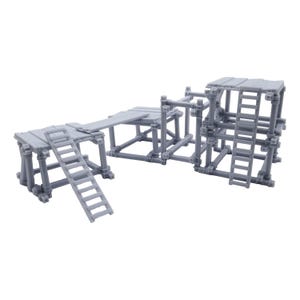 Scaffolding Collection 28/32mm Scale Paintable Miniature for TTRPGs and Diormas - Bandits image 2