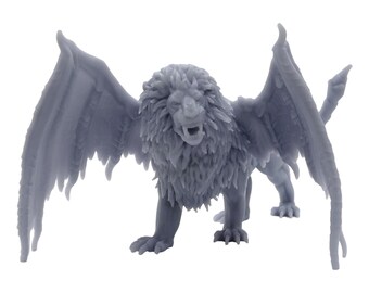 Mythical Manticore Miniature 22/25/28/32mm Scale Paintable Model for Tabletop Wargaming Dioramas or Decoration