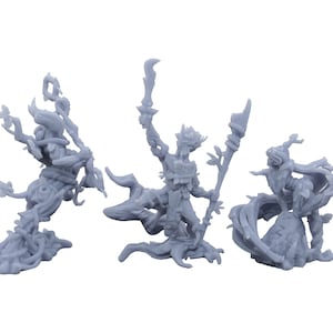 Ancient forest guardian paintable miniature collection 3D printed with plant based resin - Ancient Woodlands