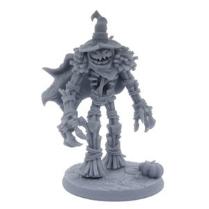 Animated Twisted Pumpkin Scarecrow Fiend - 32mm Scale 3D Printed Paintable Horror Miniature