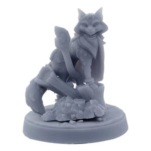 Maine Coon Katzen Begleiter: Fantasy Tier Entdecker Lackierbare Miniatur für TTTRPG und Dioramen - Cornelia's Begleiter