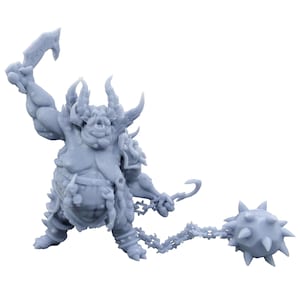 Ongroth the Glutton Guardian of the Third Circle of Hell: demonische horror overschilderbaar miniatuur 3D-geprint tafelblad - Depths of Hell