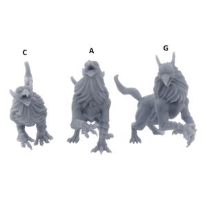 Grifos, escala 1:60, criatura fantástica voladora, miniatura pintable de 32 mm, ideal para decoración y dioramas de juegos de rol de mesa - Shields of Dawn