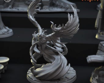 Phoenix paintable miniature with eco friendly resin - King's Castle