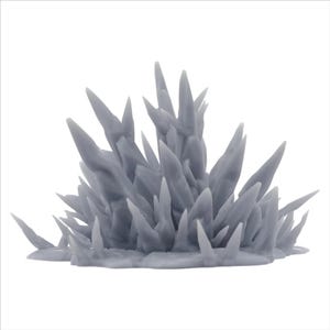 Custom Size Ice Spell: Frozen Elemental Blast Terrain Paintable Miniature for Tabletop Games and Dioramas - Terrain Essentials Volume 1