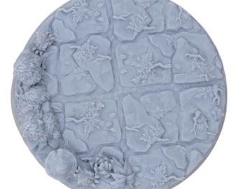 Woodland Nature Style Paintable Miniature Model Bases Kreis, Oval, Rechteck, Quadrat - Alte Woodlands