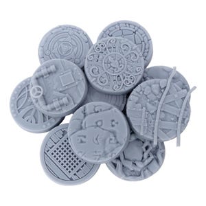 Bases de modèles miniatures circulaires aléatoires Cercle à peindre - 25 mm 30 mm, 35 mm