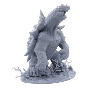 Riesige Schnappschildkröte 32 mm Held im Maßstab 1:60 Monster Kaiju Malbare Miniatur - Pirates of the Shattered Sea