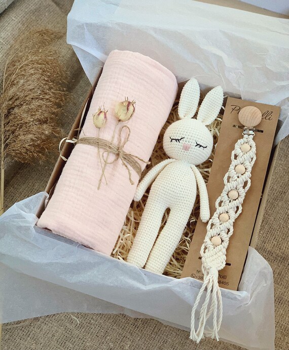 Baby Gift Box for Girl Baby Shower Gift Basket Newborn Gift Etsy