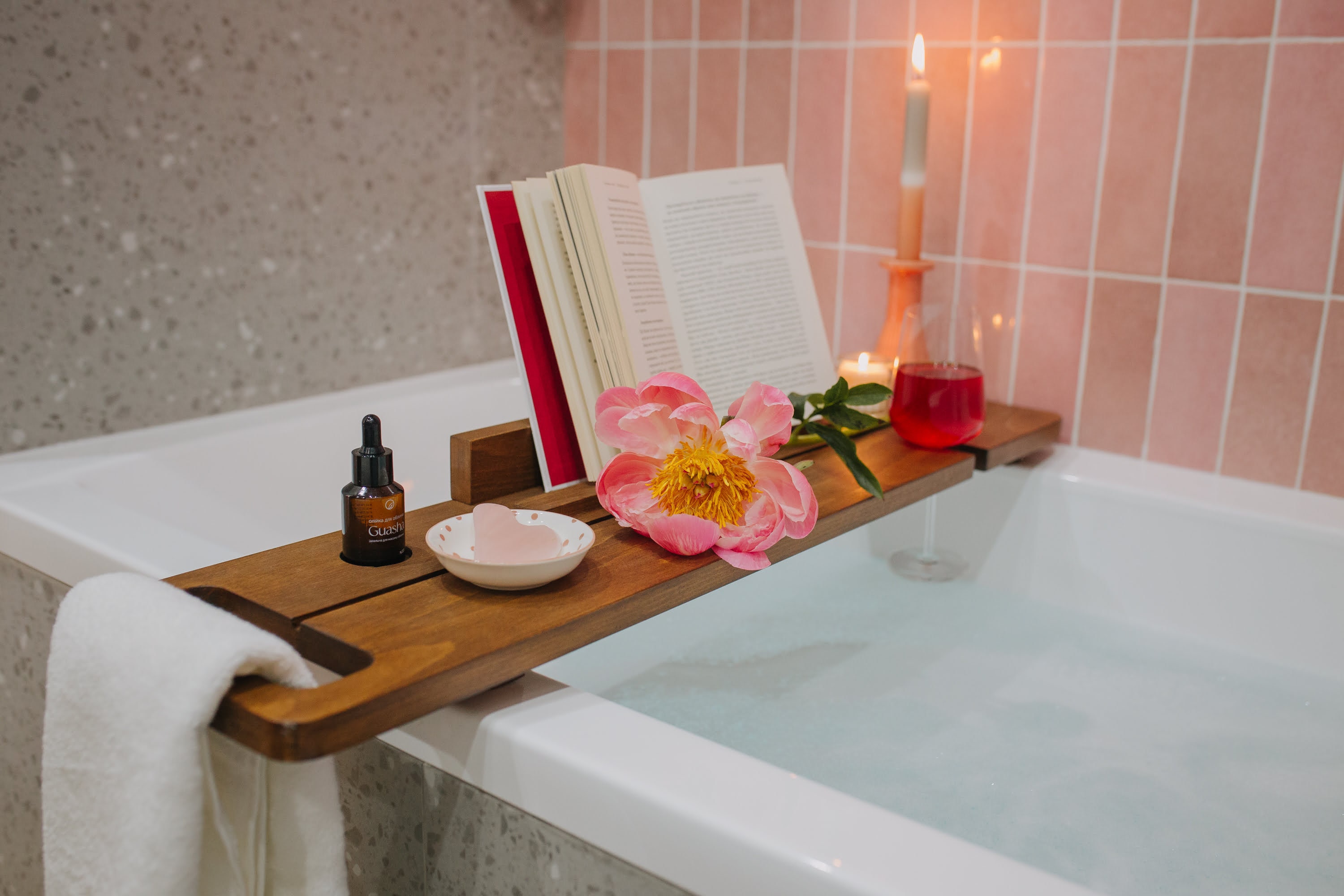 Simple Bath Caddy/ Spa Table/ Bath Tray/ Bath Table/ Bathtub Caddy