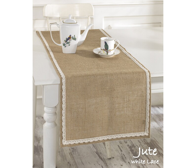 Jute Table Runner Bridesmaid Gifts Bridal Shower Wedding Etsy UK