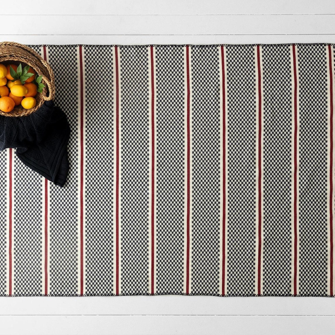 Boho Teppich 60x100cm Baumwolle Webteppich Bodenmatte Quasten | Etsy