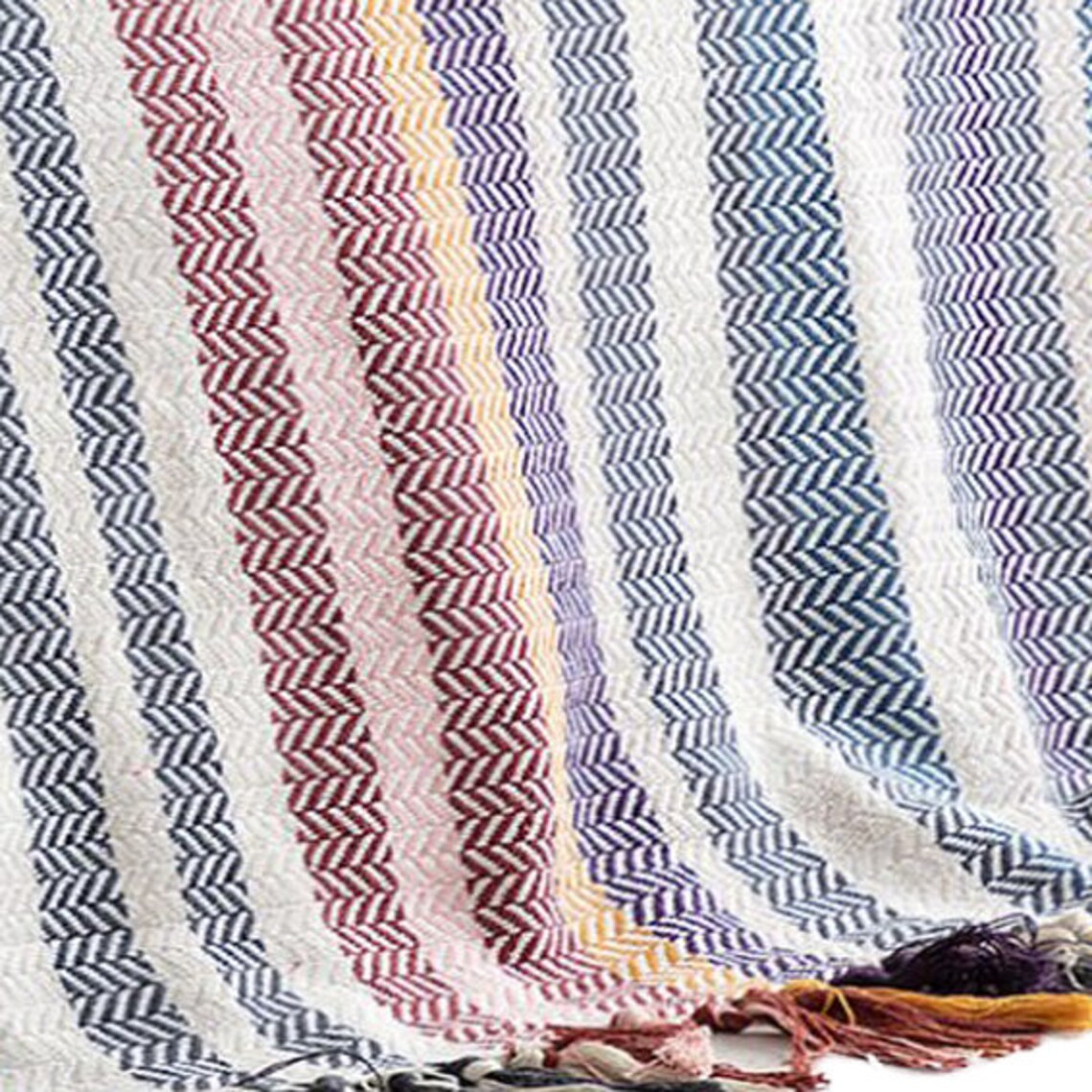 Cotton Woven Weighted Throw Blanket Bedspread King Size Etsy