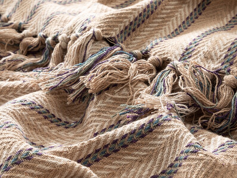 280x260cm Super King Throw Blanket Housewarming Cotton Etsy