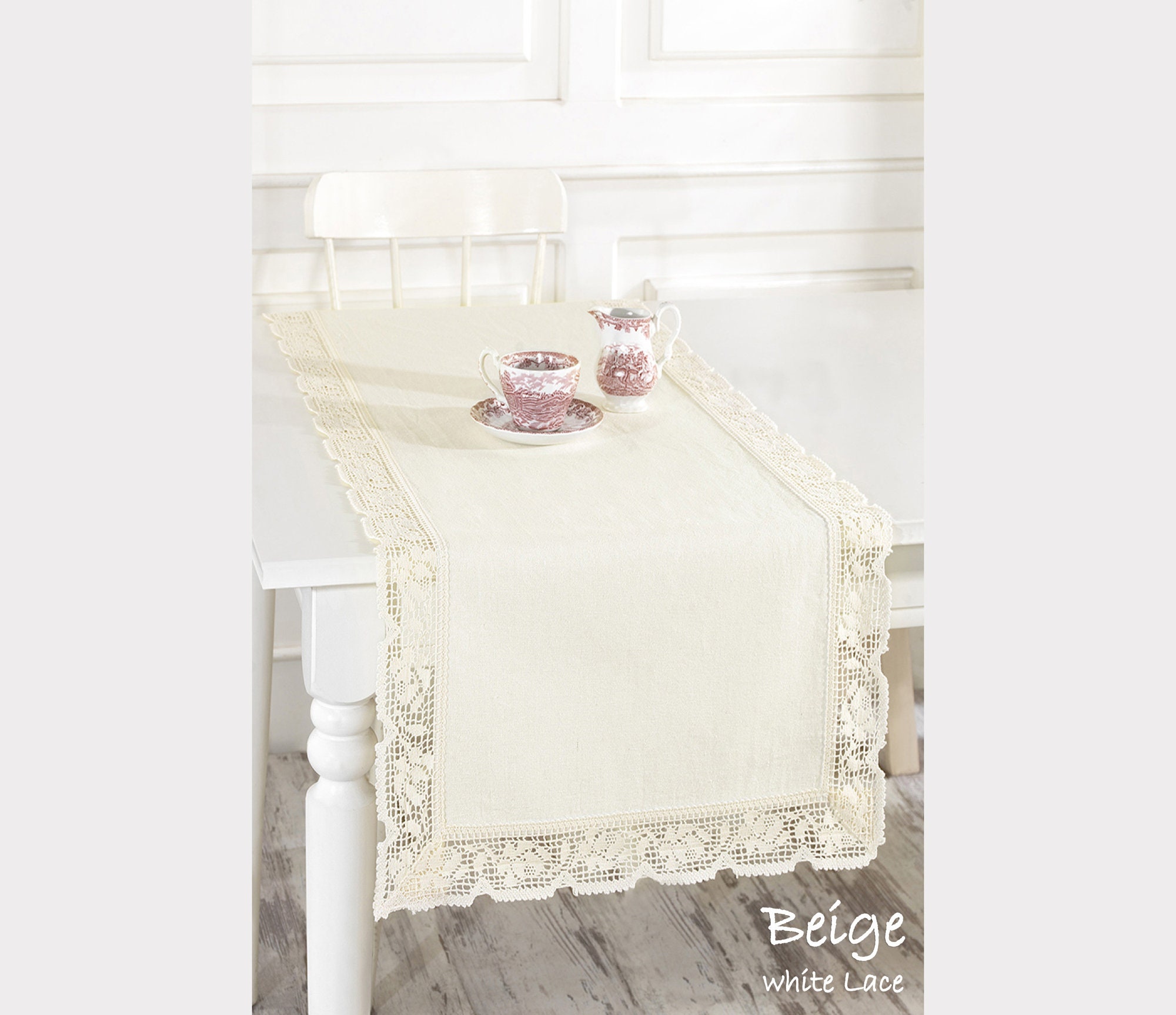 Luxury Cotton Table Runner in Various Colours Linen and Cotton Etsy UK