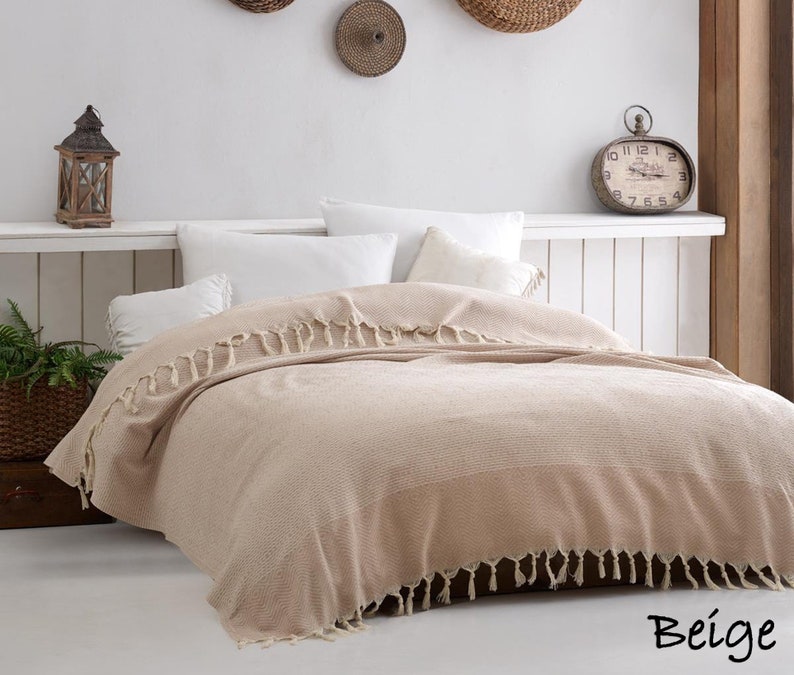 King Queen Throw Black Bedspread Throw Blanket Thin Light Etsy UK