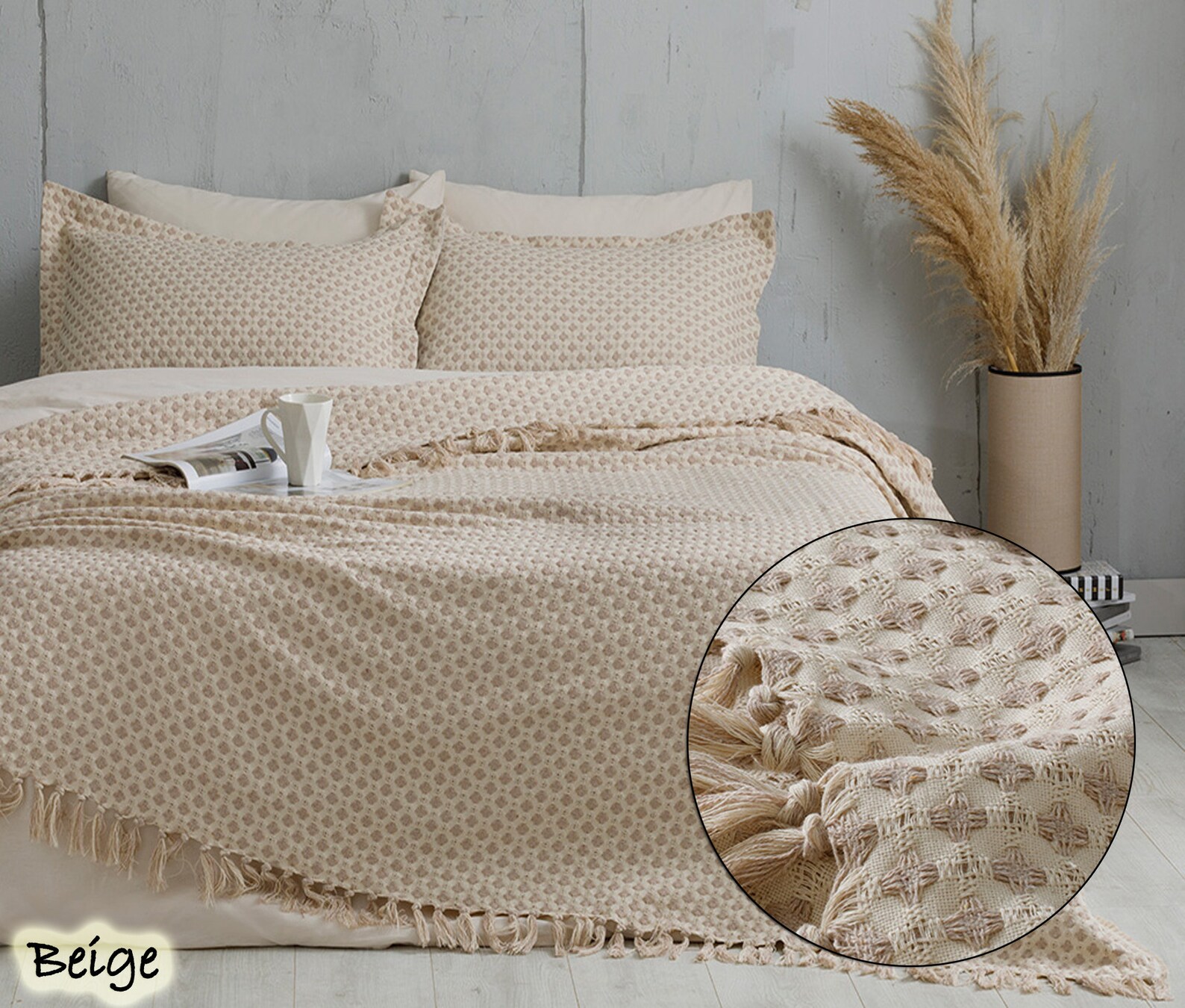 280x260cm Super King Throw Blanket Housewarming Cotton Etsy