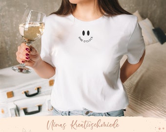 Wine O' Clock Bügelbild | Geschenkidee für Sie und Ihn |  Lustige Sprüche zum Aufbügeln | Geschenkidee | Applikation zum Aufbügeln