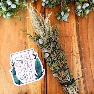 Desert Sage + Juniper Smudge Stick – Energy Cleansing, Protection & Blessing Ritual Bundle | Wildcrafted in Southern Utah